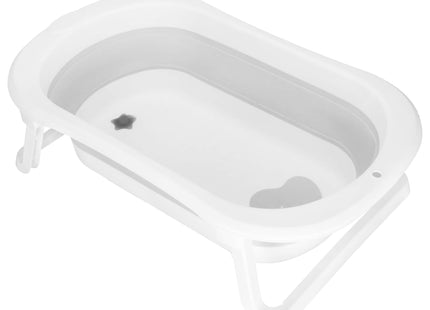 Opvouwbaar Baby Bad - Opvouwbaar - Draagbaar - Met Stop - Tot 12 Maanden - 40 L - Wit - 79 x 49 x 22 cm