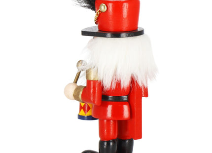Notenkraker Kerst | Houten Soldaat | Kerstversiering | Multicolor | 15,5 cm