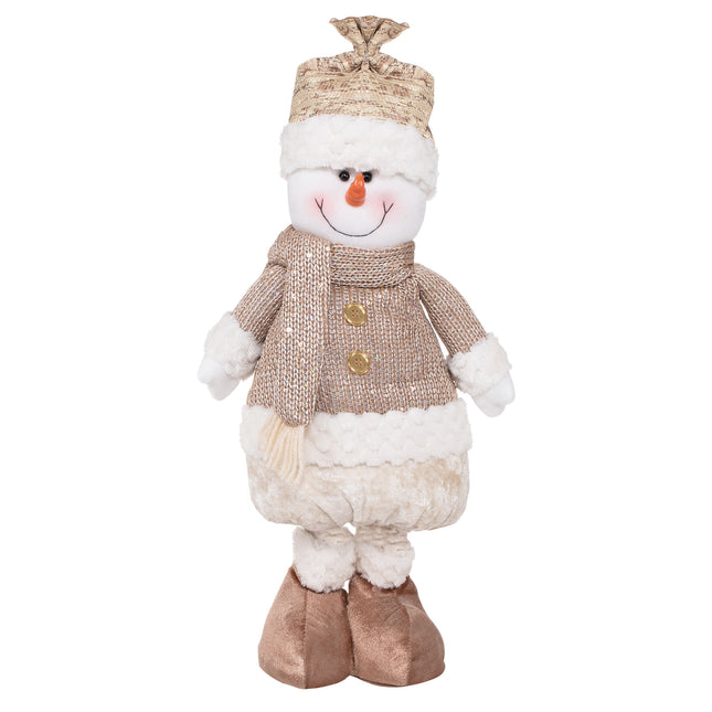 Kerst Sneeuwpop| 1 Stuk | Verstelbaar In Hoogte | 45 -74 cm