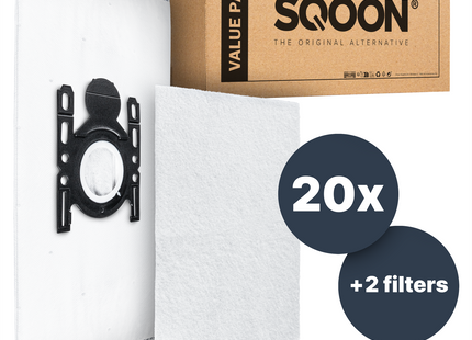 SQOON® Stofzuigerzakken Geschikt voor Bosch BBZ41FGALL Type G All - 20 Stuks