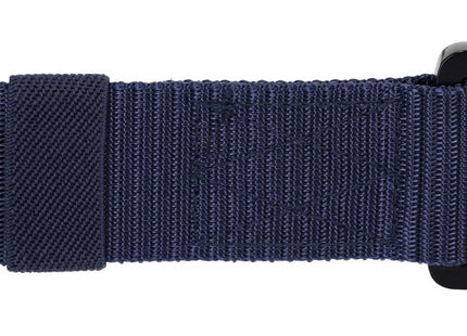 Riem | Gesp | Unisex | 125 cm | Marineblauw/Zwart
