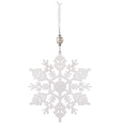 Kersthanger | Ster | Kerstboomhanger | Wit | Glitters | 17 cm