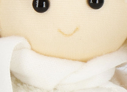 Kerstdame - Kerstversiering - Witte Rendierkabouter - 20 cm