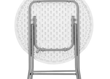 Cateringtafel - Bankettafel -  Opklapbaar - Horeca Kwaliteit - Inklapbaar - Met vergrendeling - Extra Stevig - Wit - Ø 80x75cm