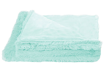 Plaid | Sprei | Deken | 200 x 220 cm | Pluche | Mint