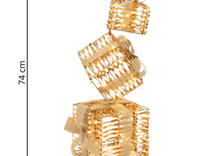 Kerstdecoratie | Cadeaus | 74 Cm | 160 Diodes | Warm Wit