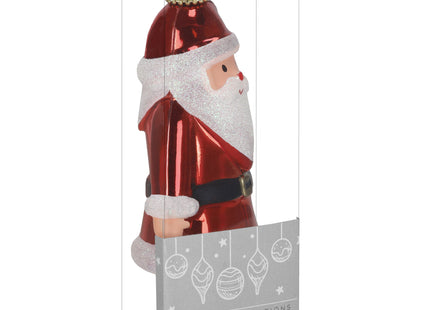 Kersthanger | Kerstman | Kerstboomhanger | Wit | Rood | Kunststof | 12 cm