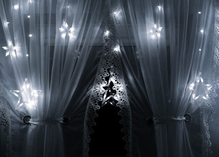 Sterrengordijn | 2 m | 138 LED | Koel Wit | Koppelbaar