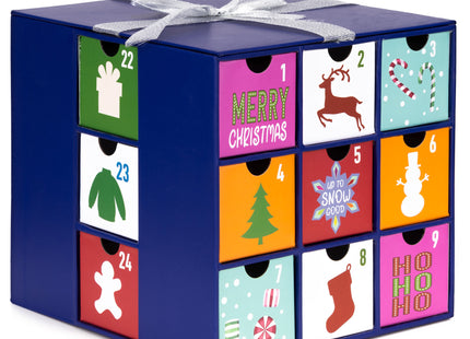 Adventskalender | 24 Delig | Papier | Cadeau Box