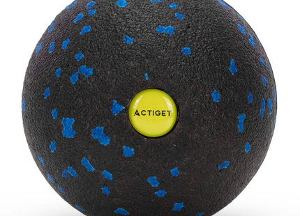 Massage Bal | Triggerpoint Bal | Lacrosse Bal | Massage | Blauw/Zwart | 8 cm