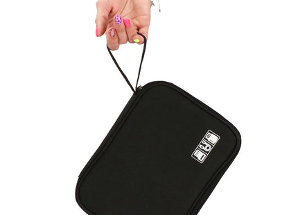 Etui | Reistas | Elektronica | Multifunctionele Elektronica Organizer | 25 x 19 x 2 cm | Zwart
