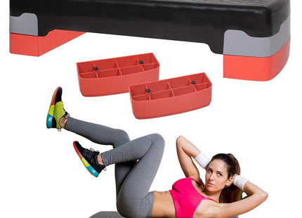 Aerobic Stepper | Verstelbaar | Zwart/Grijs/Rood