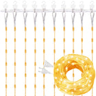 Lichtgordijn | IJspegel Verlichting | Inclusief USB En Afstandsbediening | 300 LED | Warm Wit|  3 M | Inclusief Flitsfunctie