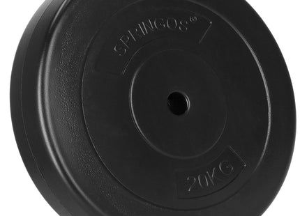 Halterschijf | 1 x 20 kg | Kunststof | Zwart