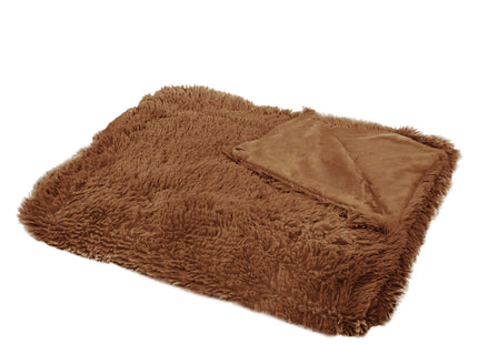 Plaid | Sprei | Deken | 220 x 240 cm | Bruin