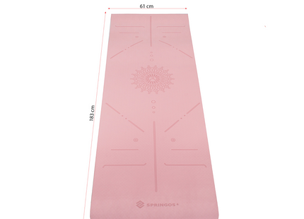 Yoga Mat | Extra Dik (6 mm) | Roze