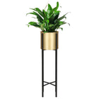 Plantenbak | Plantentafel | Planten Etagère | Metaal Zwart/Goud | 73 cm