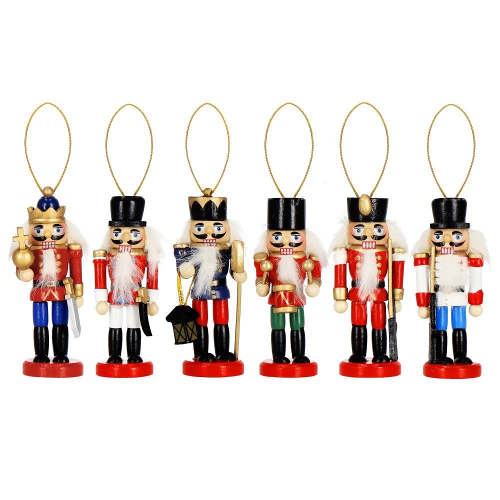 5 stuks 12 cm kleine houten notenkraker soldaat kerst notenkraker 5 stuks 12 cm kleine houten notenkraker soldaat kerst notenkraker