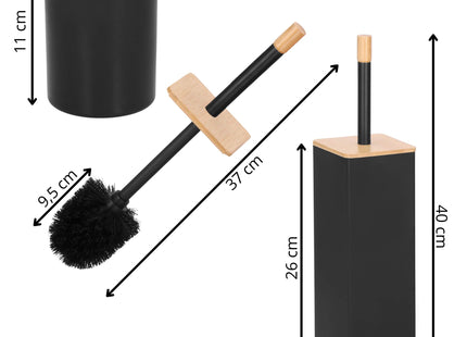 Toiletbutler | Toiletborstel | Toiletborstel met houder | Toiletaccessoire | Zwart