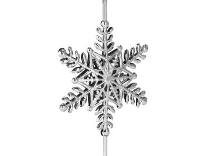 Kandelaar | Kaarshouder | Lichtkaarshouder | Sneeuwvlok | Zilver