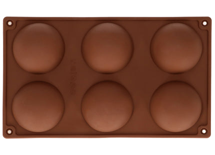 Cupcake vorm - Bakvorm - Koekjesvorm - Siliconen -  6 Stuks -Bruin