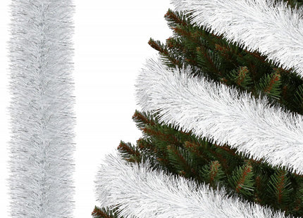 Kerstslinger | Guirlande | 6 m | Zilver/Wit