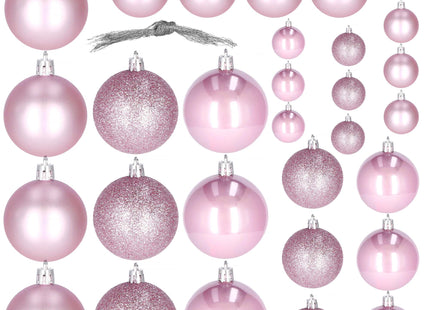 Kerstballen | 30 Stuks | 6 cm | Roze