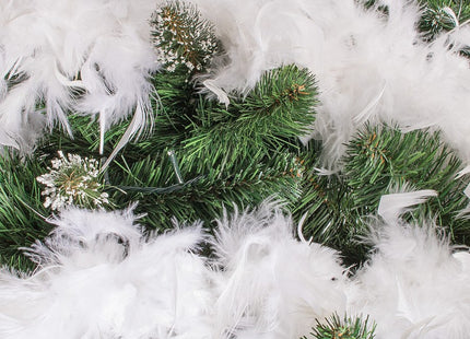 Kerstboa | Kerstslinger | 4 m | Wit