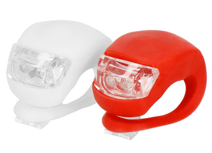 Fietslamp | Fietslicht | Fietsverlichting | Achterlicht fiets | Wit/Rood