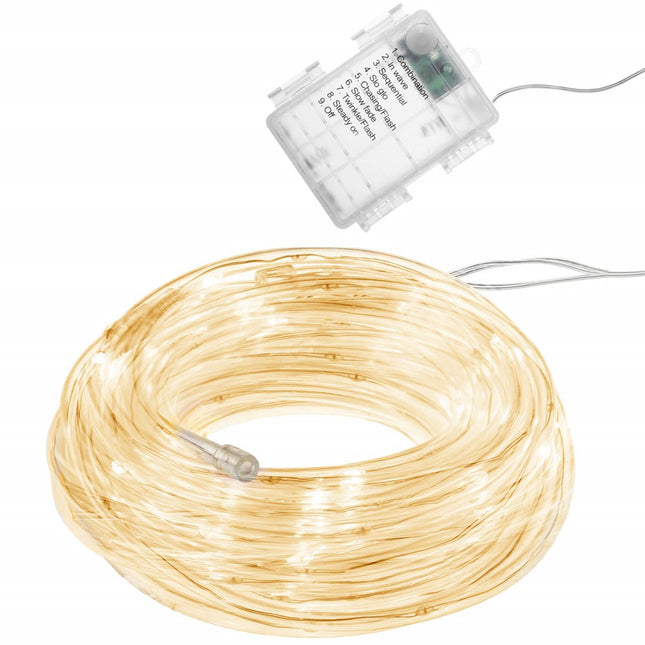 Kerstverlichting | Lichtslang | 5 m | Batterij | 50 LED | Warm Wit