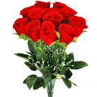 Kunstboeket - Sierboeket - Decoratief - Rozen - Decoratief - 12 Stuks