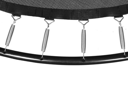 Trampoline | Trampoline met veiligheidsnet | Tuin | 365-374 cm | Zwart/Geel | Metaal