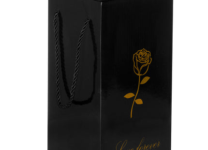 Roos | Valentijn | Rozen | LED | 22 cm | Rood/Groen/Zwart | Warm wit