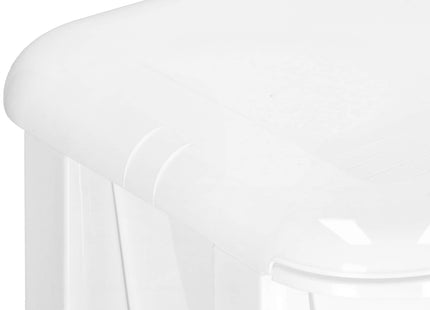 Ladekast | Ladesysteem | Speelgoedkist | Ladeblok | Opbergkast | Met 4 Laden | Op Wielen | Kunststof | Roze | Wit