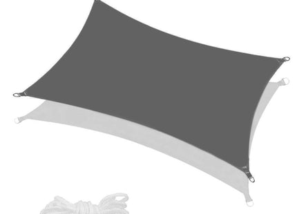 Schaduwdoek | Zonnezeil | Rechthoek | 4 x 3 m | 90% Schaduw | Grafiet | 160 g/m2