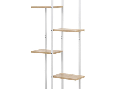 Plantenrek - Plantenstandaard - Bloemenstandaard - Bloementrap - Metaal - 6 - Laags - 60 X 20 X 113 CM - Wit
