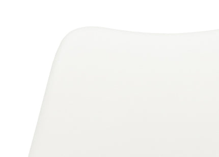 Eetkamerstoel - Gestoffeerd - Wit Zwart - 82 x 44,5 x 41 CM