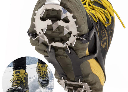 Sneeuwgripzolen Voor Wandelschoenen - Spikes voor Schoenen - Anti Slip - Zwart - 40 -45