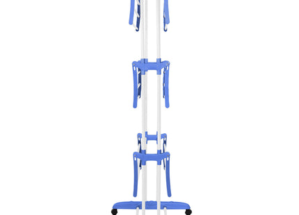 Wasrek - Droogtoren - Droogrek - 4 - Etages - Inklapbaar - Inclusief- Wielen - Draaibaar - 170x75,5x57 cm