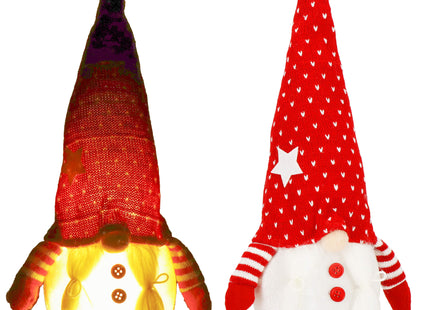 Kerstgnome | 1 Stuk | Lichtgevend | 33 cm