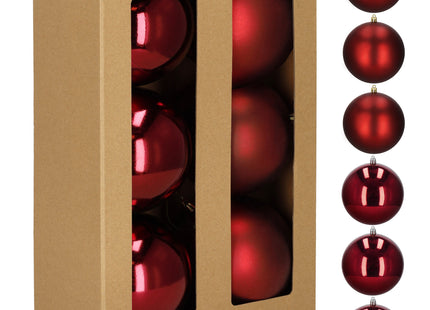 Kerstballen | 6 Stuks | Rood