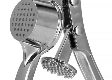 Knoflookpers | RVS | 2.7 cm | Zilver