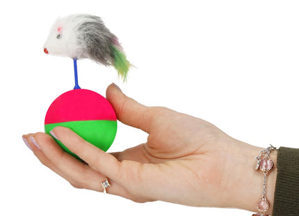 Kattenspeeltjes | Kattenspeelgoed | Bal met Muis | Multicolor