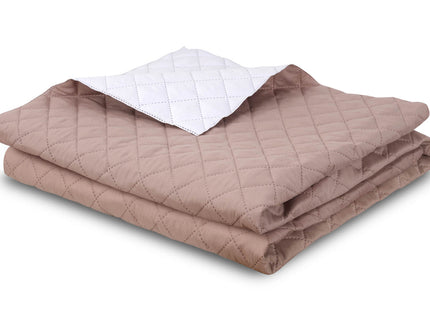 Sprei - Roze - Wit - Dubbelzijdig - Gewatteerd - 200 x 220 Cm