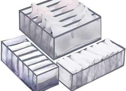Lade Organizer - Lade verdeler - Opbergsysteem - Ondergoed - Sokken - BH - Grijs