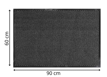 Deurmat - Buitenmat - Droogloopmat - Anti -Slip - Grafiet - 60 x 90 Cm