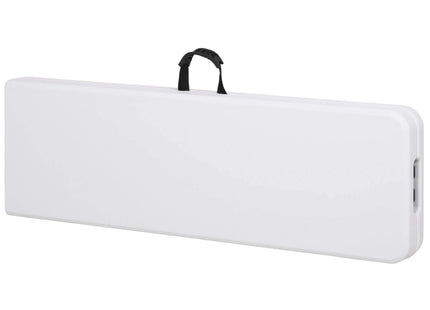 Klaptafel | Vouwtafel | Kampeertafel | Inklapbaar | Draagbaar | 180 x 30 x43 cm | Wit