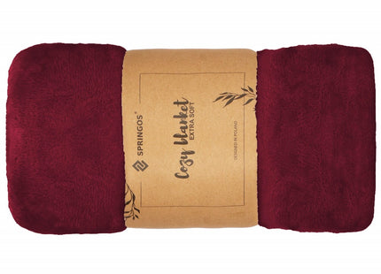 Fleece Deken | 150 x 200 cm | Bordeauxrood