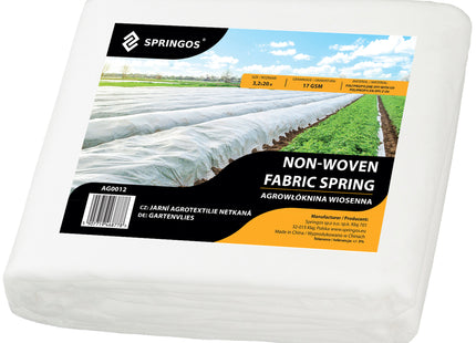 Vliesdoek - Plantenbescherming - 17g/M2 - 20x3.2 M - Wit