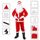 Kerstman Kostuum | Kerstman Pak | Verkleedkleding | 9-Delig | Rood